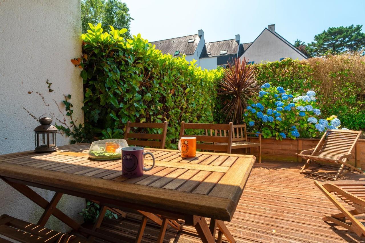 Les Cormorans - Appt En Rdc Avec Jardin Apartment Benodet Bagian luar foto